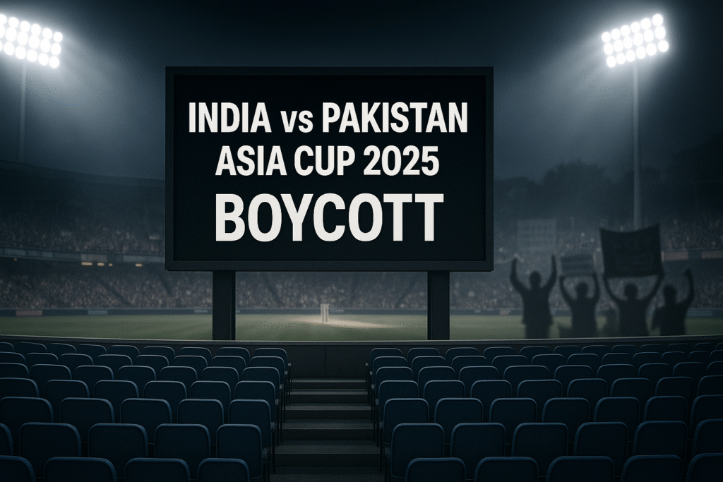 India vs Pakistan Asia Cup 2025 boycott